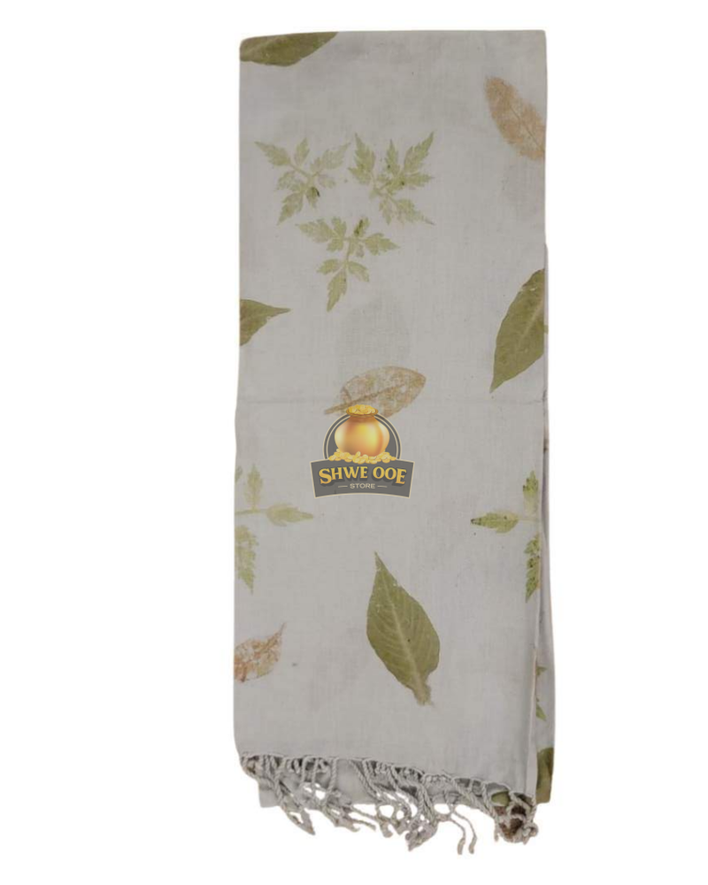 Eco Printing Cotton Scarf -