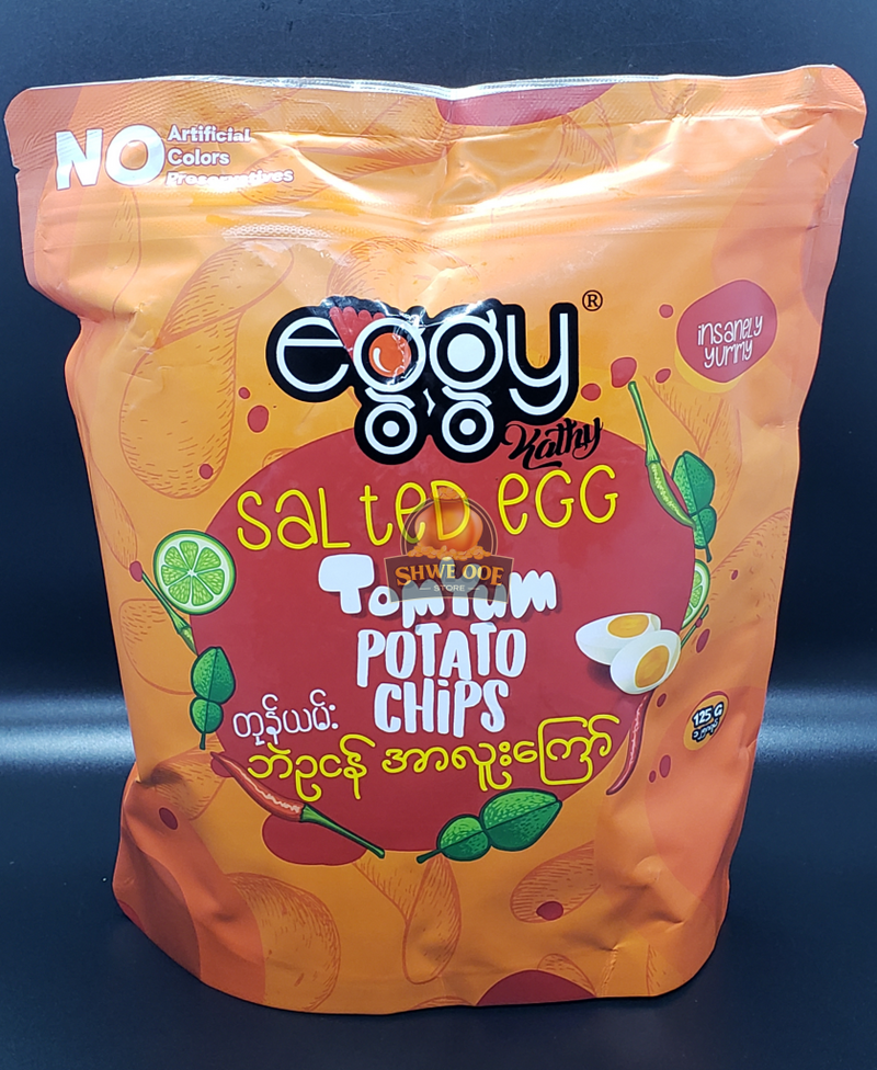 Eggy Kathy Salted Egg Tomyum Potato Chips Snacks